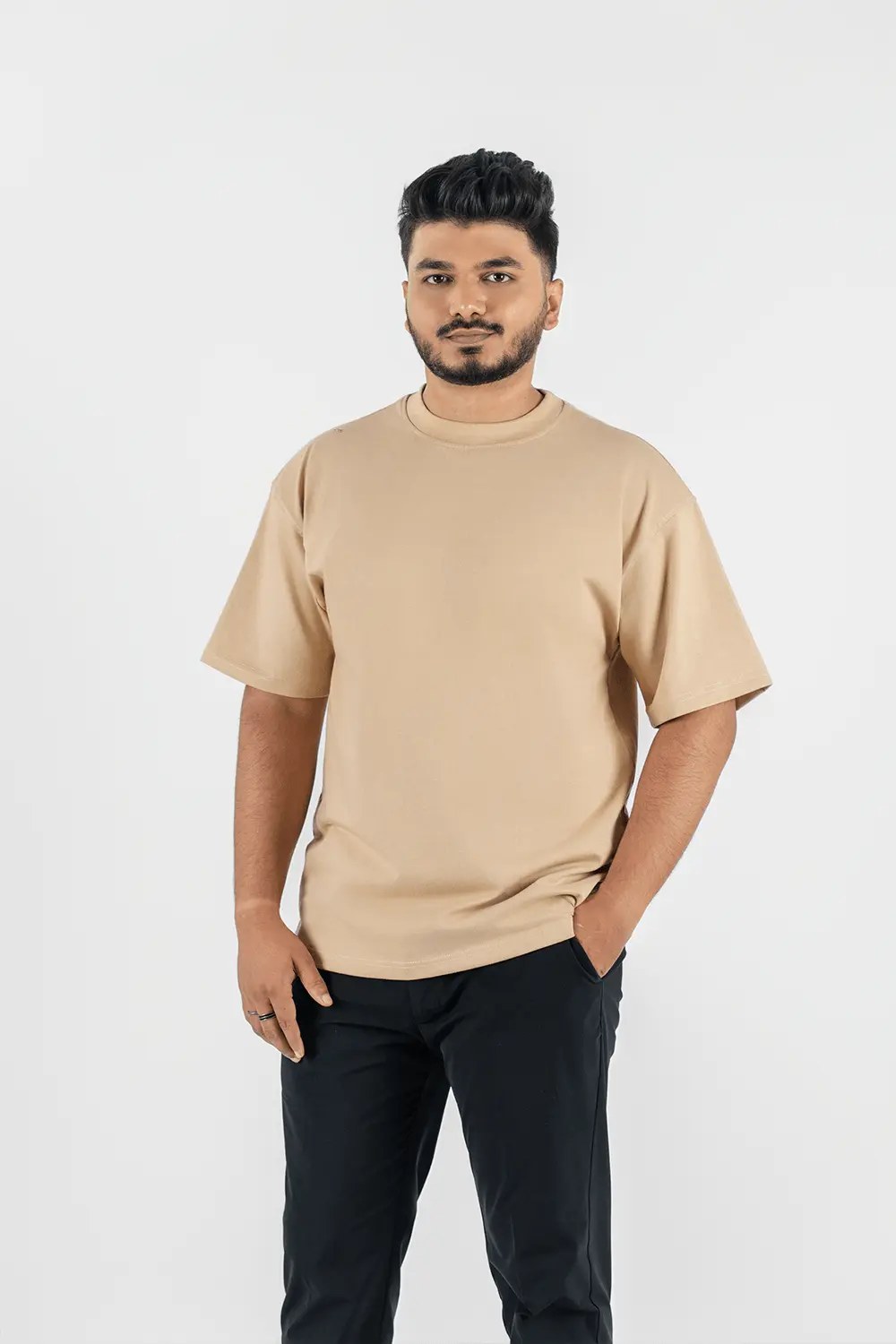 Beige Oversized T-shirt (Unisex)