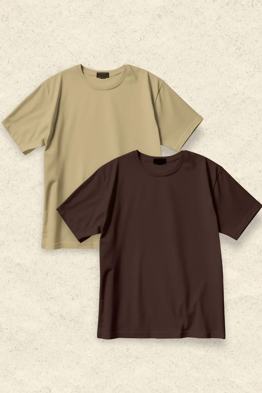 Pack Of 2 Basics (Brown & Beige)