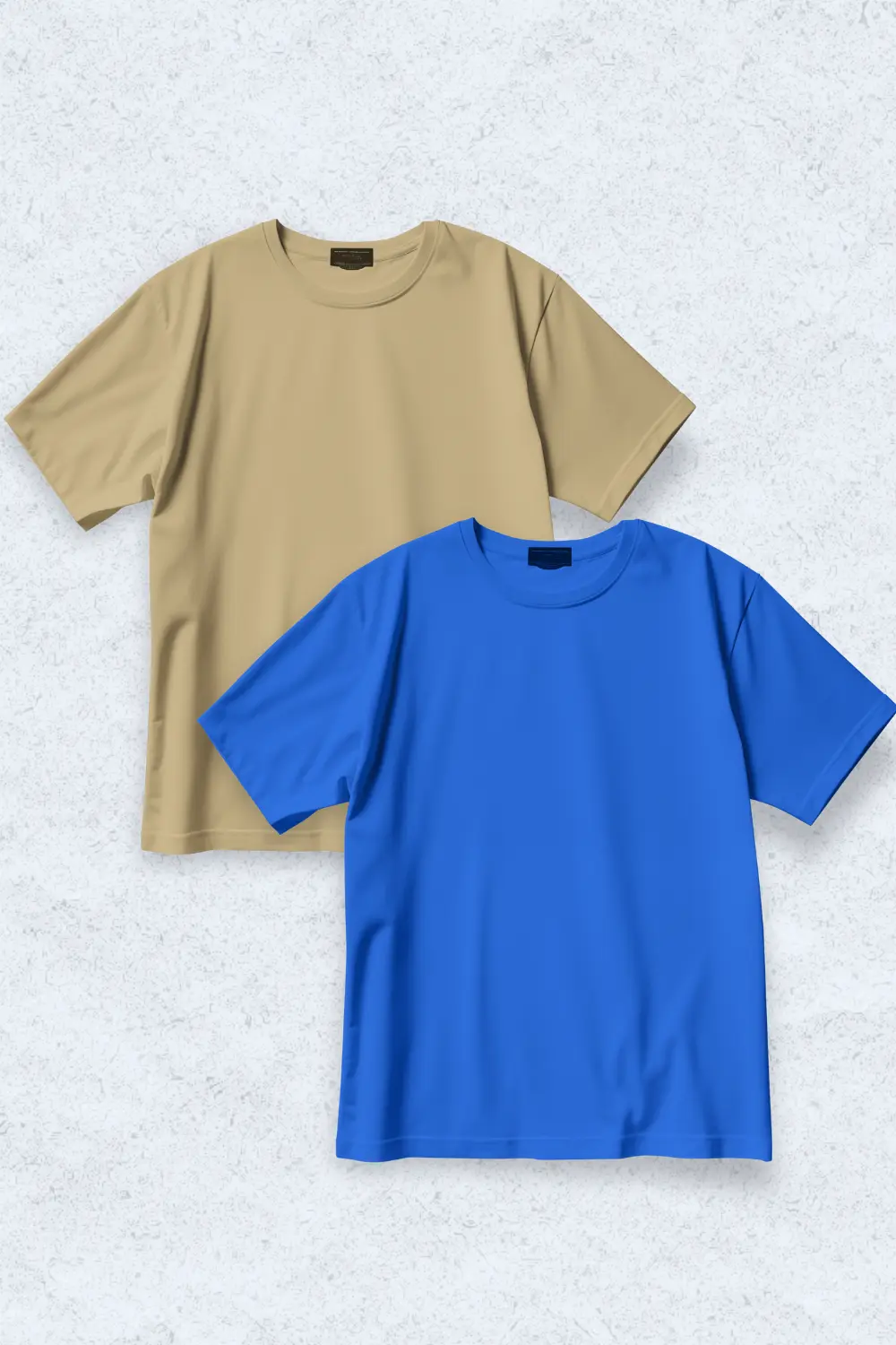 Pack Of 2 Basics (Blue & Beige)