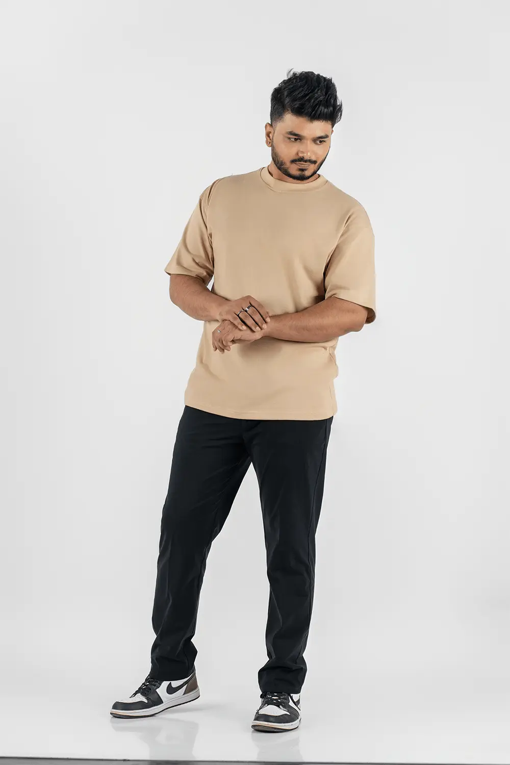 Beige Oversized T-shirt (Unisex)